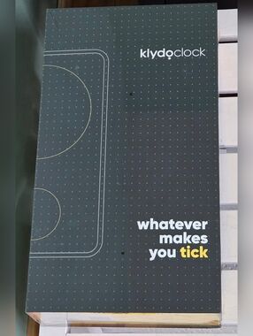 Klydoclock Digital Oak Desk/Shelf Animated Clock New